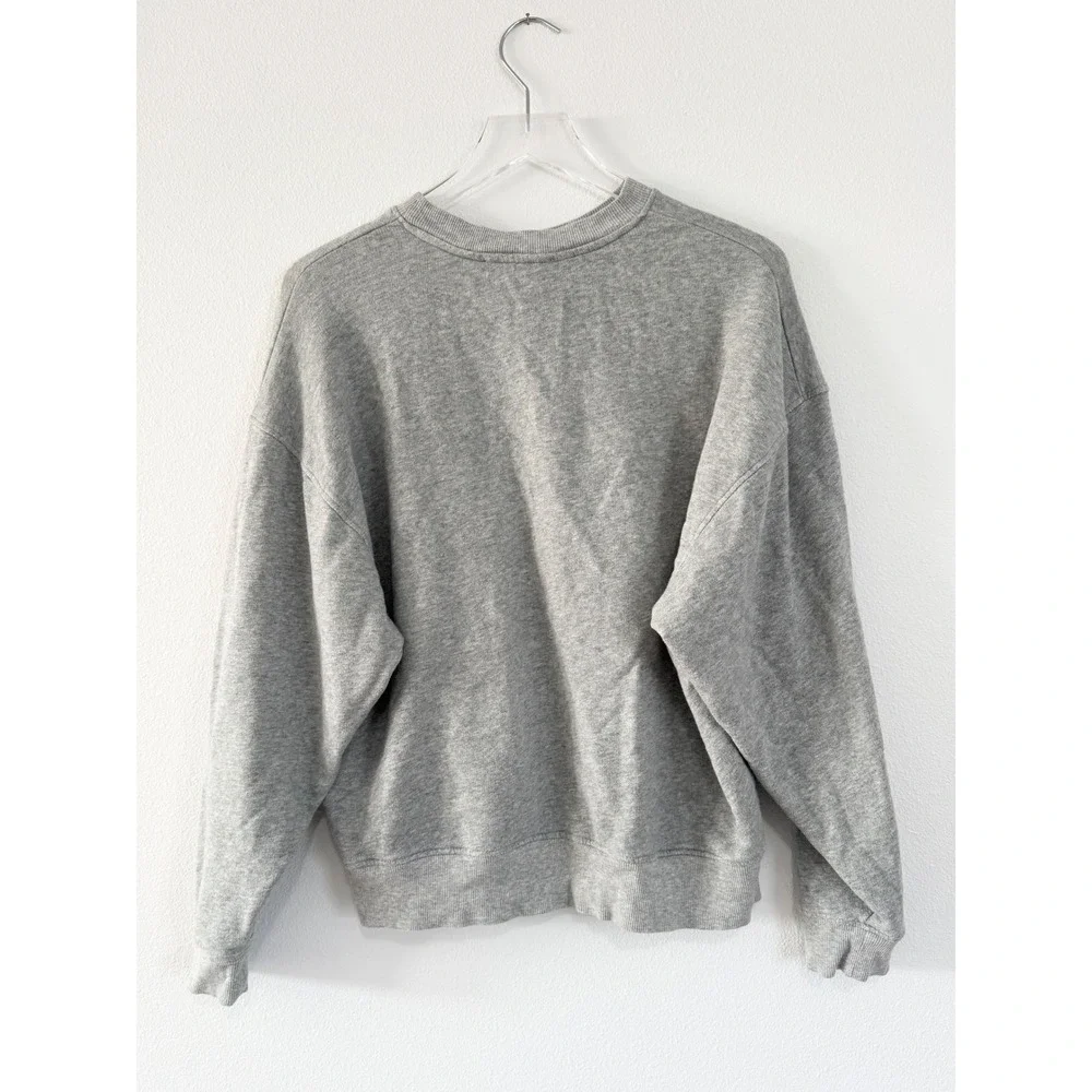 BA&SH | Rare Brice Sweatshirt Paris Crewneck Comfy Grey Relaxed Fit - Picture 5 of 5